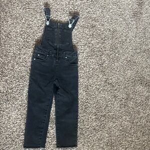 Black Denim Overalls